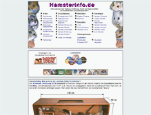 Tablet Screenshot of hamsterinfo.de